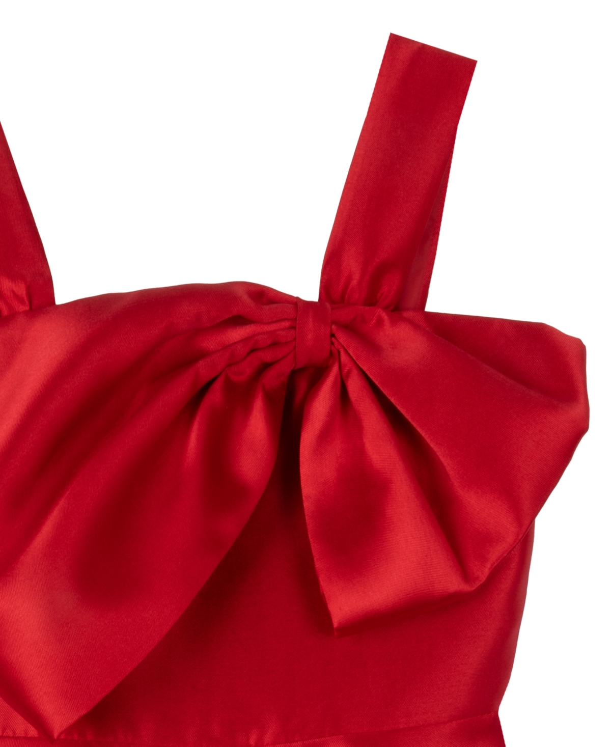 Rare Editions Girls 7-16 Asymmetrical Bow Sleeveless Mikado Dress