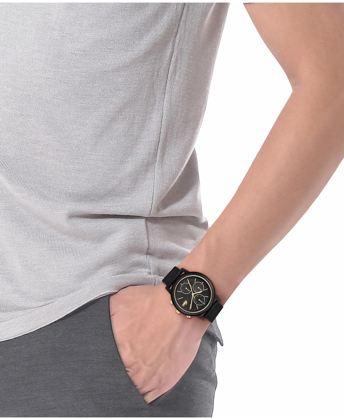 Lacoste Men's Black Silicone Strap Watch, 42mm