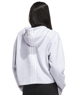 Women's Fleece 3-Stripes Loose-Fit Hoodie