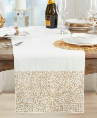 Beaded Band Table Runner, 16" x 72"