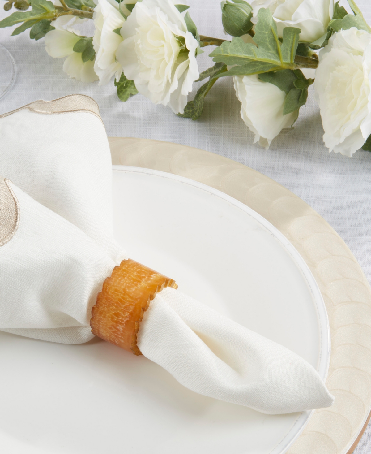 Saro Lifestyle Resin Artistry Napkin Ring