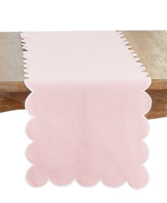 Scalloped Table Runner, 16" x 72"