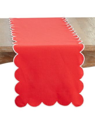 Scalloped Table Runner, 16" x 72"