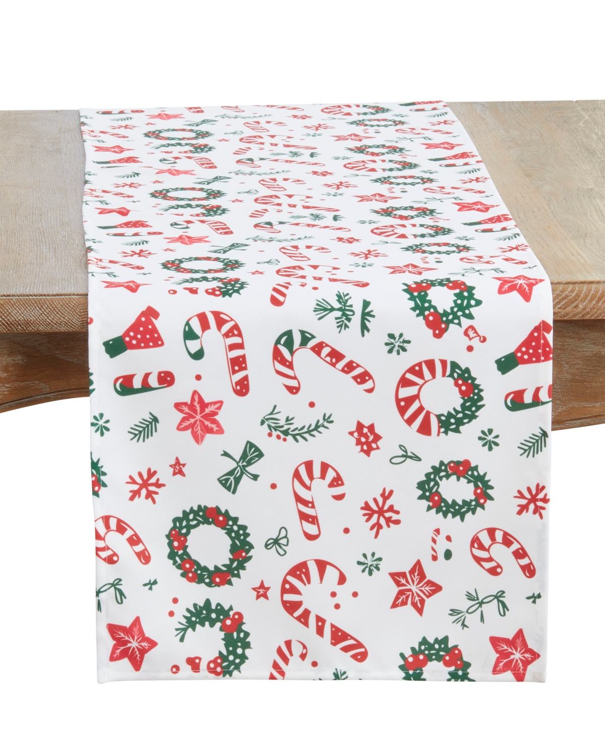 Saro Lifestyle Christmas Wrapping Paper Table Runner, 16" x 72"
