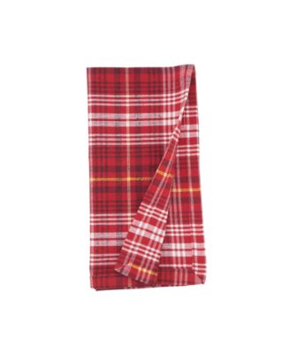 Rustic Plaid Placemat and Napkin Set, Set of 8