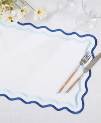 Eco Scallop Border Placemat, Set of 4