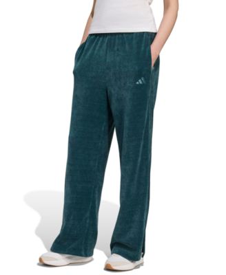 Women's House Of Tiro Velour Open Hem Pants