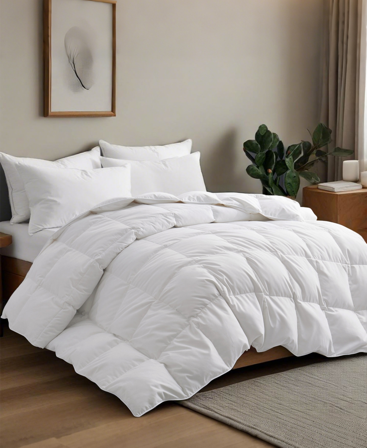 Unikome Ultra Soft Goose Down and Feather Fiber Comforter