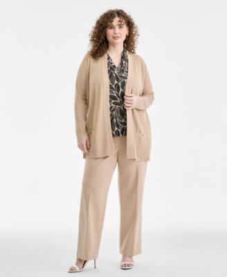 Plus Size Malibu Open-Front Cardigan
