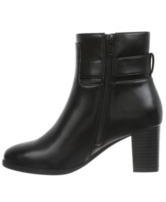 Women's Artta Round Toe Block Heel Booties, Created for Macy's
