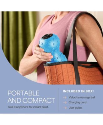 4-Speed Vibrating Massage Ball – Compact Peanut Foam Roller for Deep Tissue Massage, Mobility, and Muscle Recovery