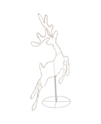 36" Lighted Running Reindeer Silhouette Outdoor Christmas D&eacute;cor