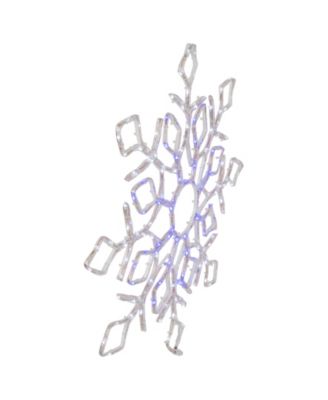 23" Lighted Snowflake Window Silhouette Christmas Decoration