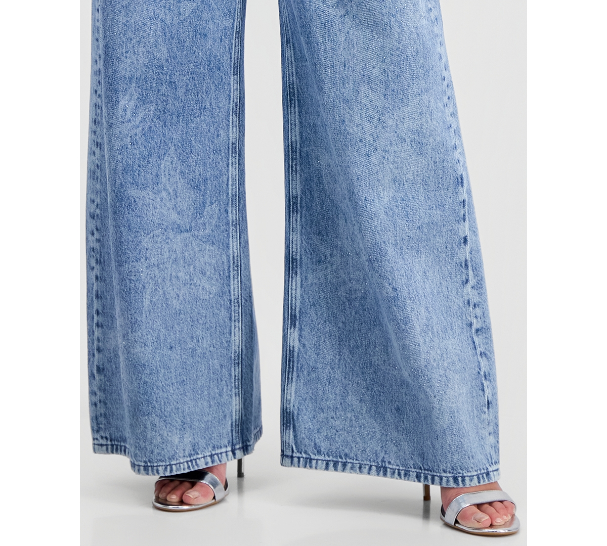 Guess Women's Bellflower High Rise Wide Leg Jeans