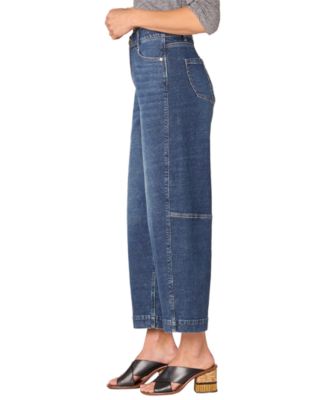 Women's Petite Solution Skyrise Barrel Leg Jeans