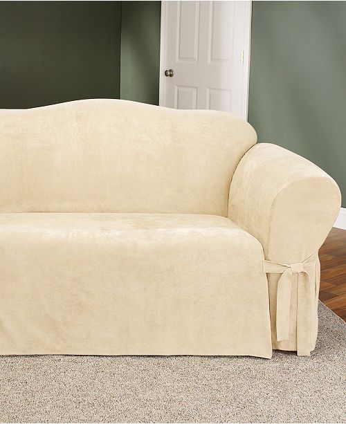 Sure Fit Soft Faux Suede Loveseat Slipcover Reviews Slipcovers Home Decor Macy S