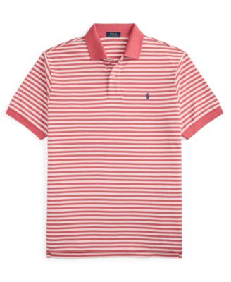 Men's Big & Tall Striped Mesh Polo Shirt