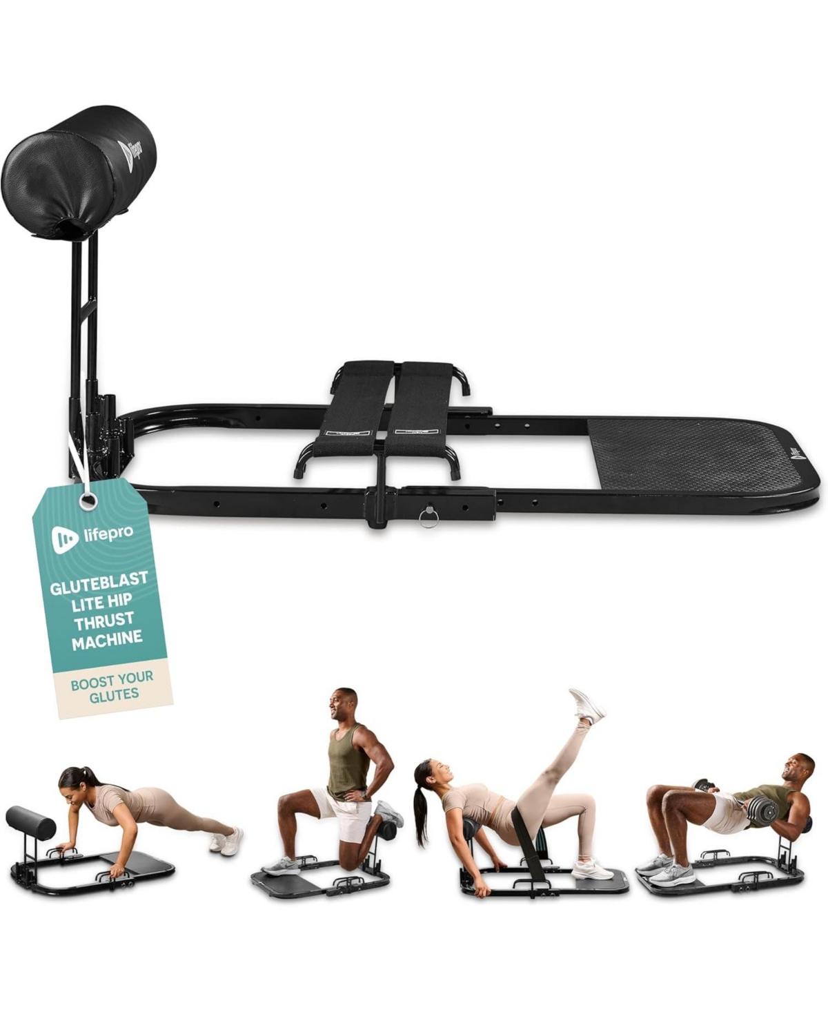 LifePro GluteBlast Hip Thrust Machine - Premium Home Gym Equipment for Glutes, Hips & Thighs