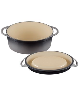 Enameled Cast Iron 7.25-Quart Traditional Oval Doufeu Dutch Oven