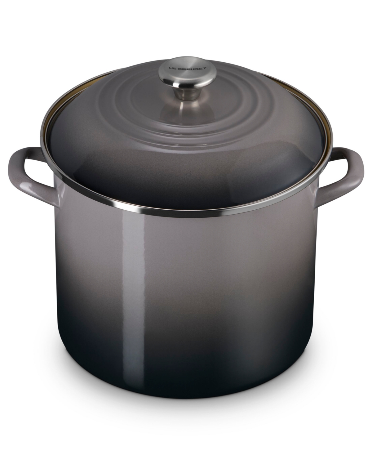 Le Creuset Enamel On Steel 12-quart Classic Round Stockpot In Gray
