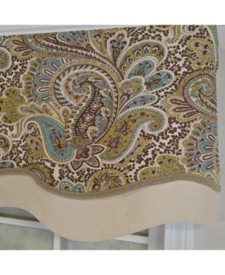 100% Cotton Edenbridge Glory Fully lined Windows Rod Pocket Valance 50" x 16" Gray