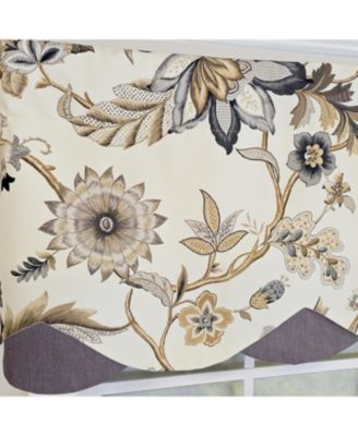 100% Cotton Zanzibar Petticoat With Poly/Cotton lining Rod Pocket Valance 50" x 17" Gray