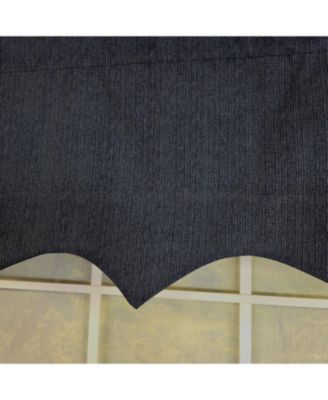 100% Cotton Demin Regal  Fully lined Windows Rod Pocket Valance 50" x 17"  Navy