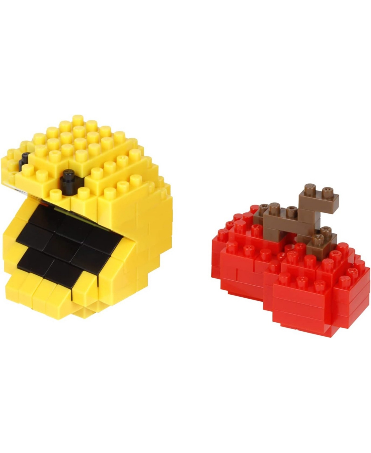 Pac-man Nanoblock And Cherry Building Block Kit In Transparent