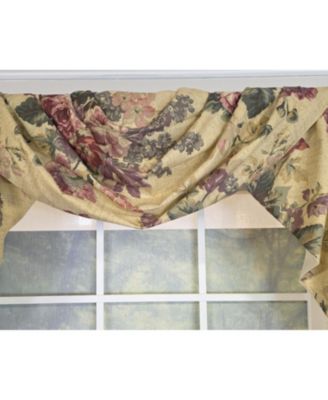 100% Cotton 3-PC Terrene Swag/Jabot Set Fully lined Rod Pocket Valance 58" x 34"  Multi