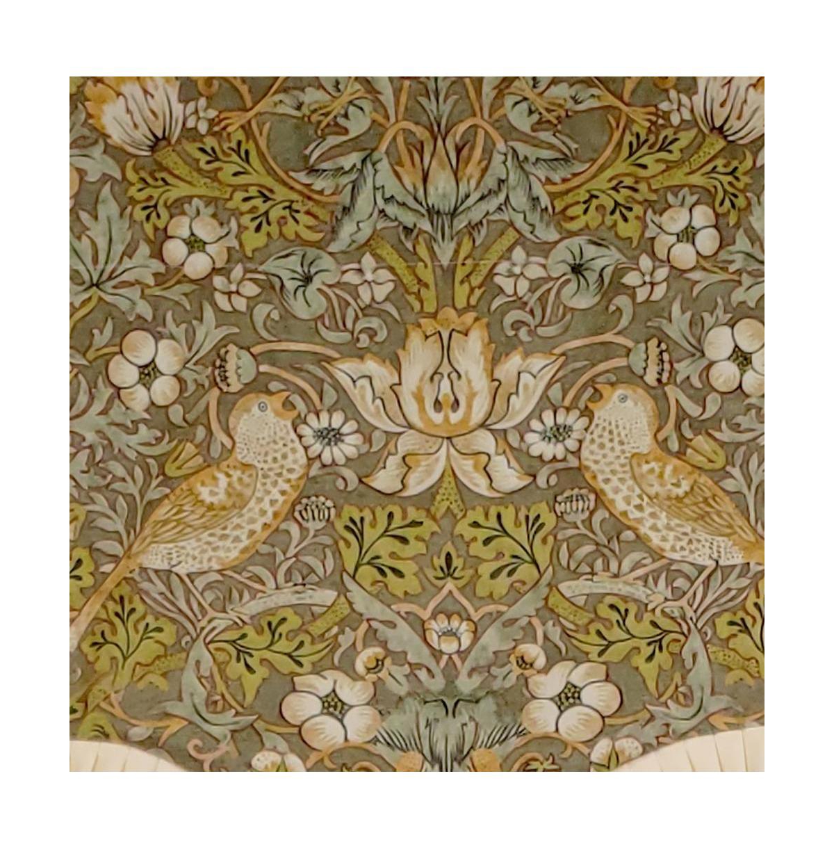 Rlf Home Vivaldi Provence Pleated Ruffle Nature-Inspired Bird Motifs No Header Luxurious Decor Valance 50" x 14" Green