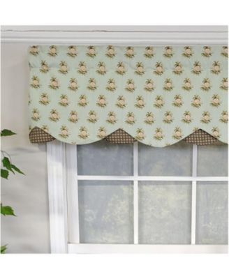 3" Rod Pocket High Quality Fabric Pineapple Field Petticoat Valance for Windows