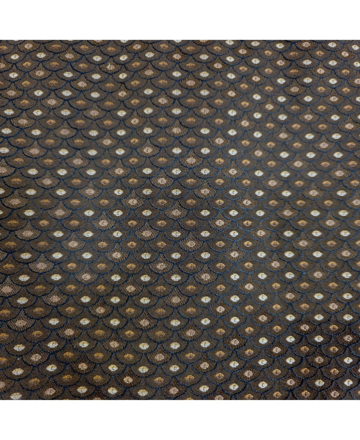 Rlf Home 100% Cotton Metz Regal Fully lined Windows Rod Pocket Valance 50" x 17" Brown