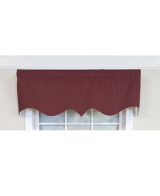 100% Cotton Basket Weave Regal Poly/Cotton lining Rod Pocket Valance 50" x 15" Egg Plant