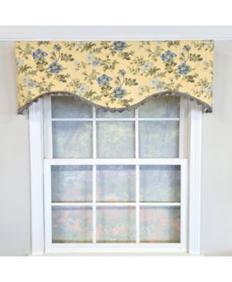 100% Cotton Sunrise Cornice  Fully lined Windows Rod Pocket Valance 50" x 17"  Yellow