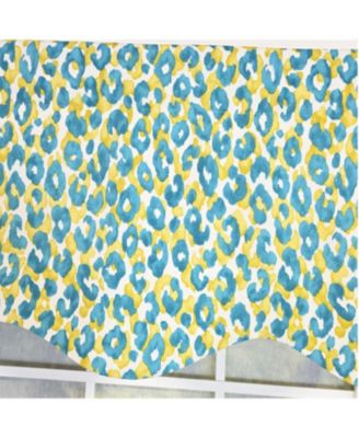 100% Cotton Marrakesh Provance  Fully lined Windows Rod Pocket Valance 50" x 15"  Green