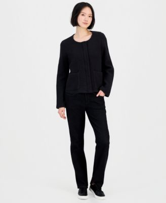 Women's Round Neck Cotton Jacket