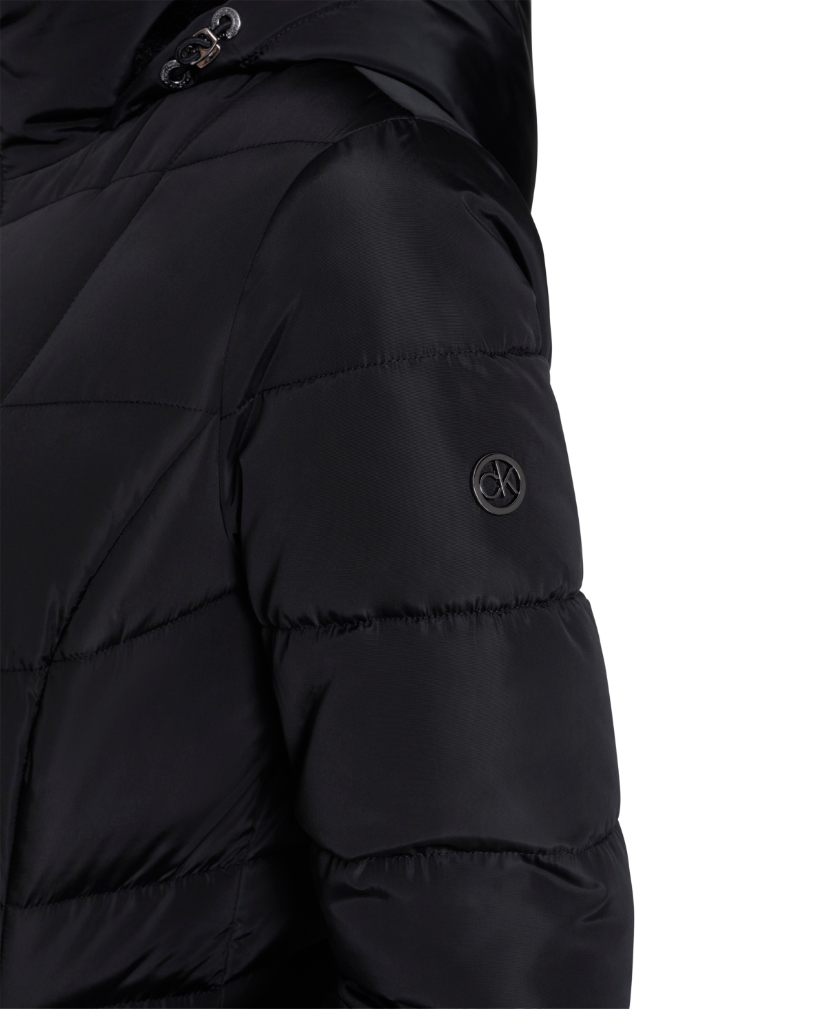 Calvin Klein Women's Hooded Stand Collar Puffer Coat