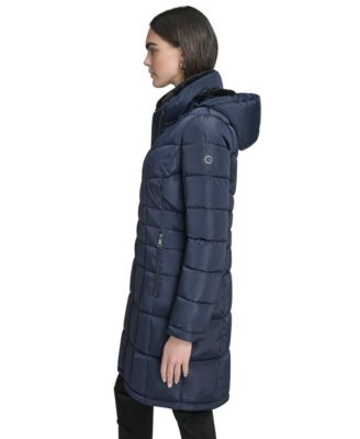 Women's Hooded Stand Collar Puffer Coat
