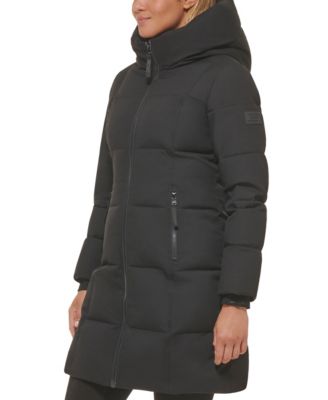 Women's Stand Collar Hooded Puffer Coat