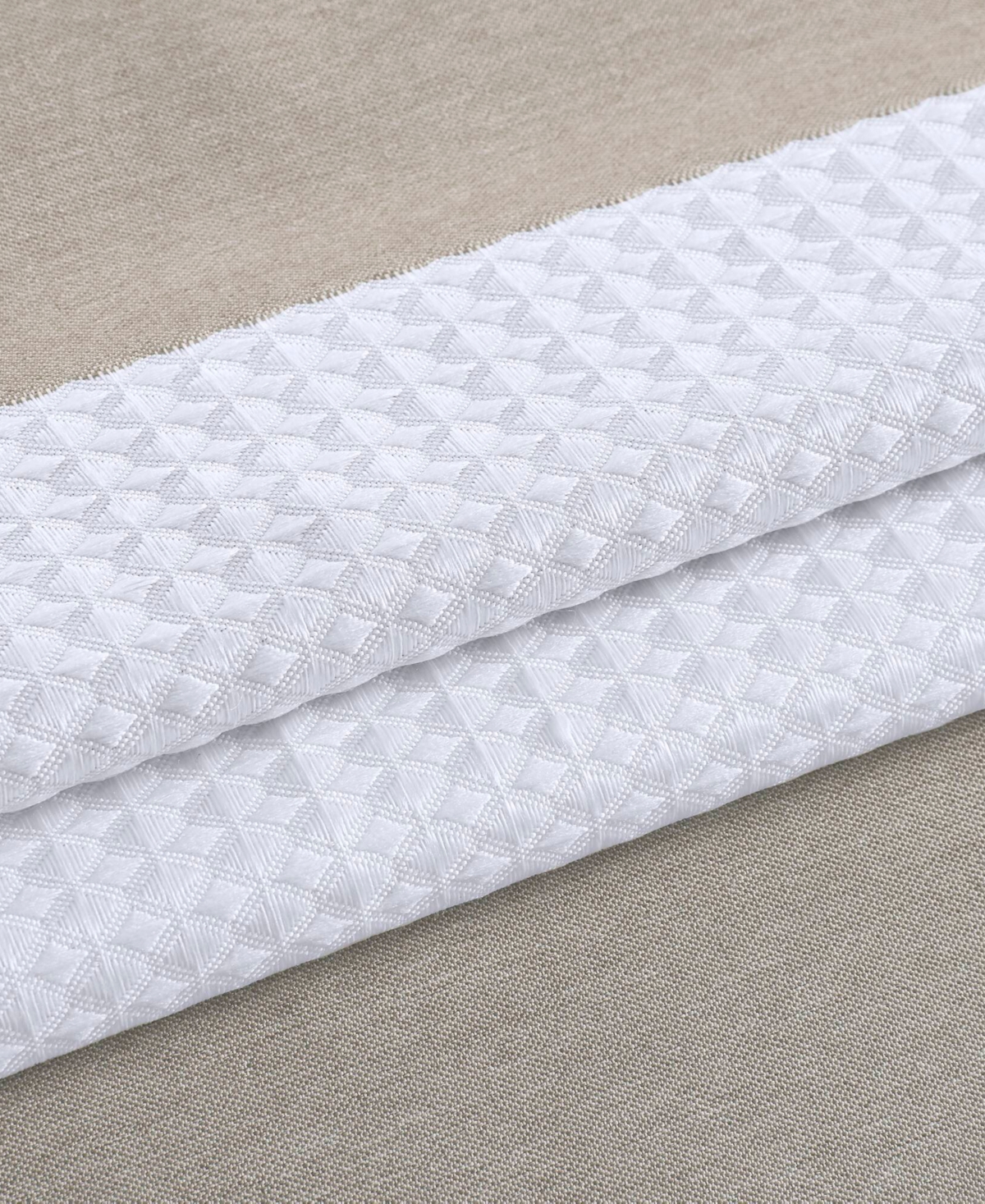 Madison Park Spa Waffle 3m-scotchgard Shower Curtain, 108" X 72" In Brown