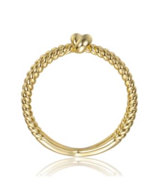 Teens/Young Adults Rope Intertwined Knot Cocktail Ring