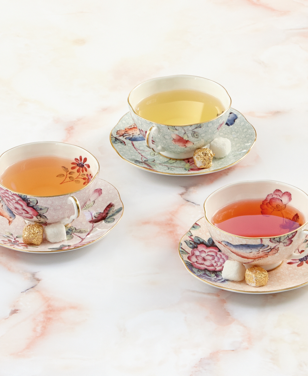 Wedgwood Pink Cuckoo Teacup and Saucer