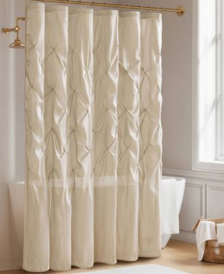 Laurel Tufted Semi-Sheer Shower Curtain, 72" x 72"