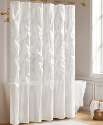 Laurel Tufted Semi-Sheer Shower Curtain, 72" x 72"