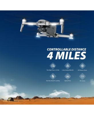 Drone with 4K UHD Camera for Adults, " Touch Screen Remote with 6000M Range, Auto Return, Wind Resistance, 40 Mins Intelligent Flight Time