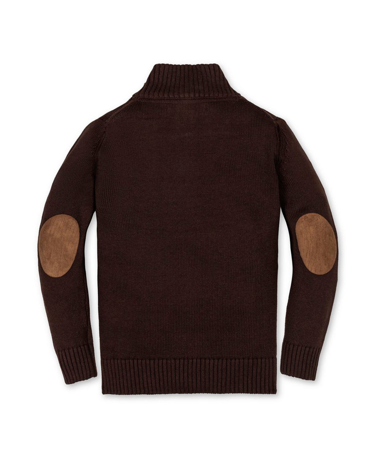 Hope & Henry Boys Organic Half Zip Pullover Sweater with Elbow Patches