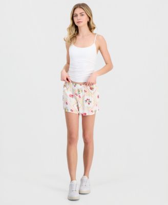 Juniors' Elastic-Waist Shorts