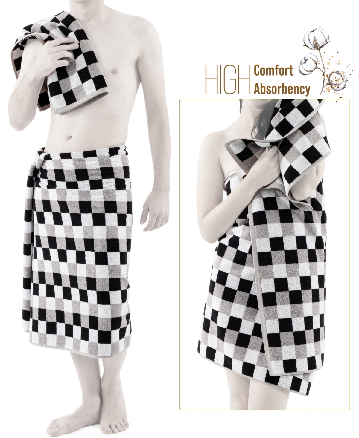 American Soft Linen Luxury Fashion Turkish Cotton 6-Pc. Towel Set