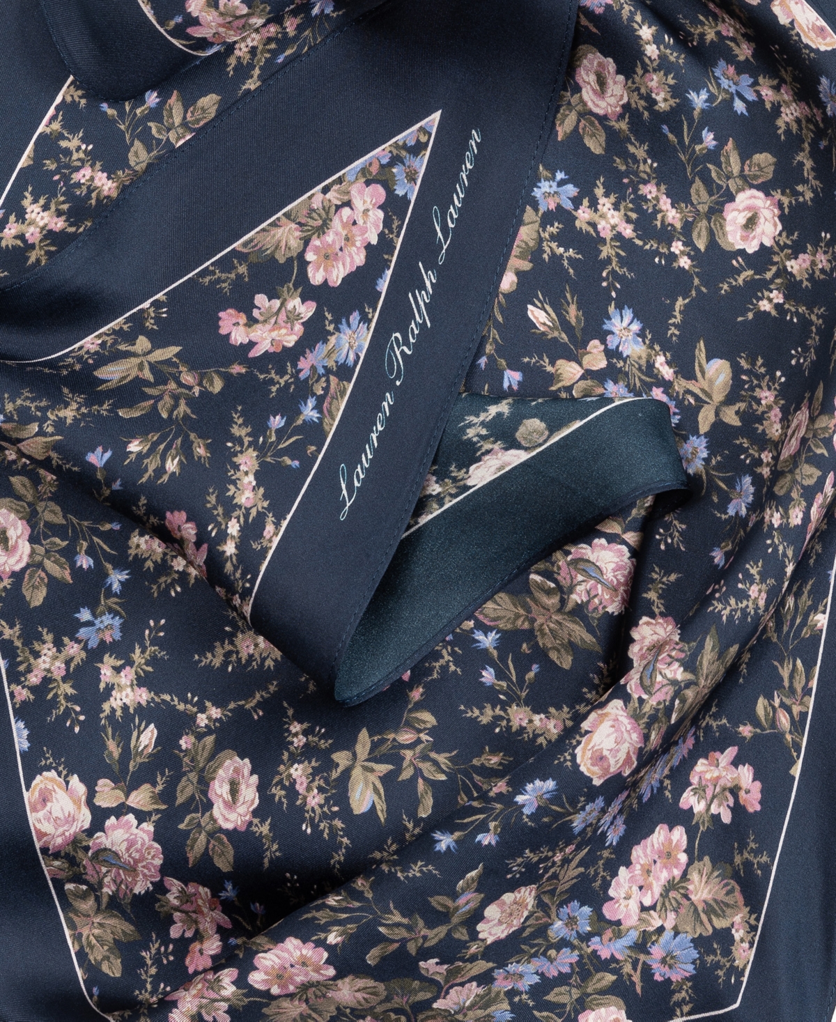 Lauren Ralph Lauren Floral Large Diamond Scarf