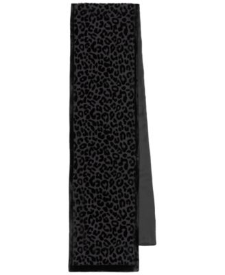 Animal Velvet Burnout Oblong Scarf